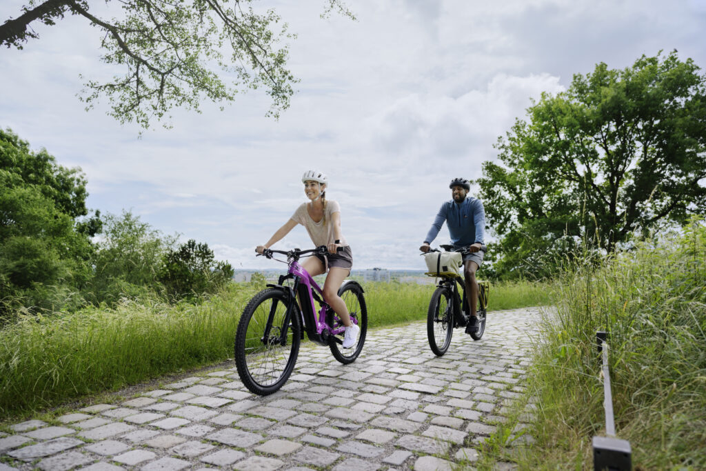 Riding a Bosch e-bike